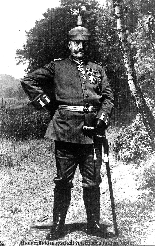 Paul von Hindenburg en el frente oriental