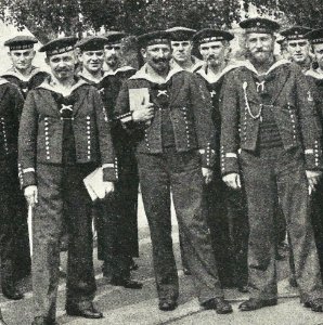 1914 Grupo de marinos alemanes photo