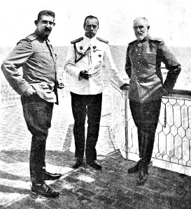 Zar de Rusia y Rey de Rumania 1914 photo