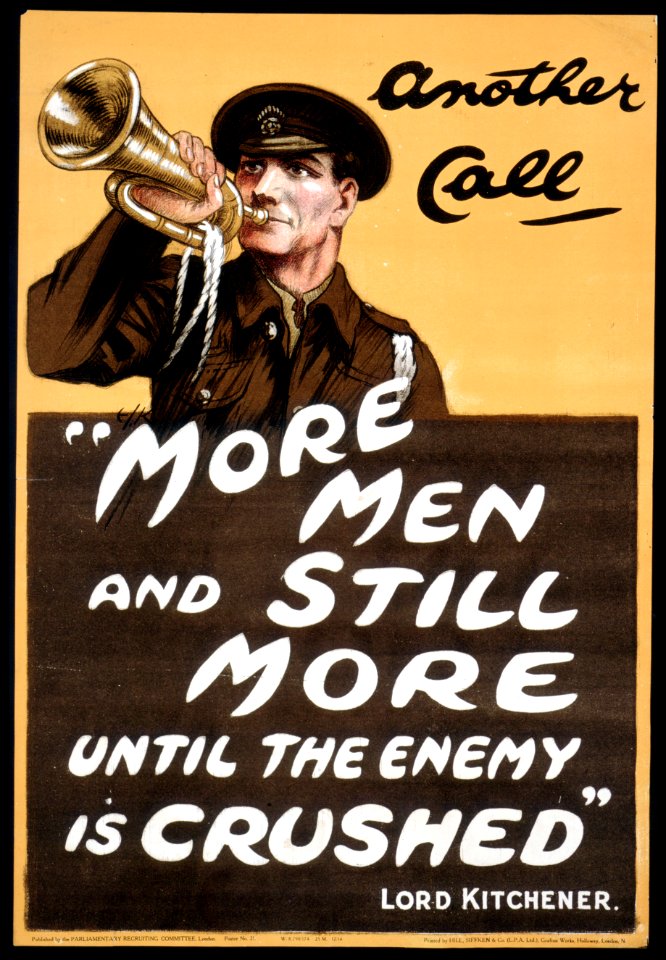 Another call, more men and still more until the enemy is c…