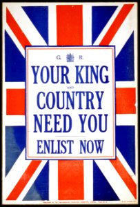 Your King and country need you, enlist now photo