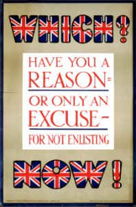 Have you a reason, or only an excuse, for not enlisting photo