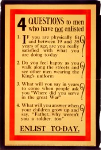 Four questions to men who have not enlisted photo