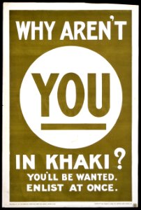 Why aren't you in khaki?