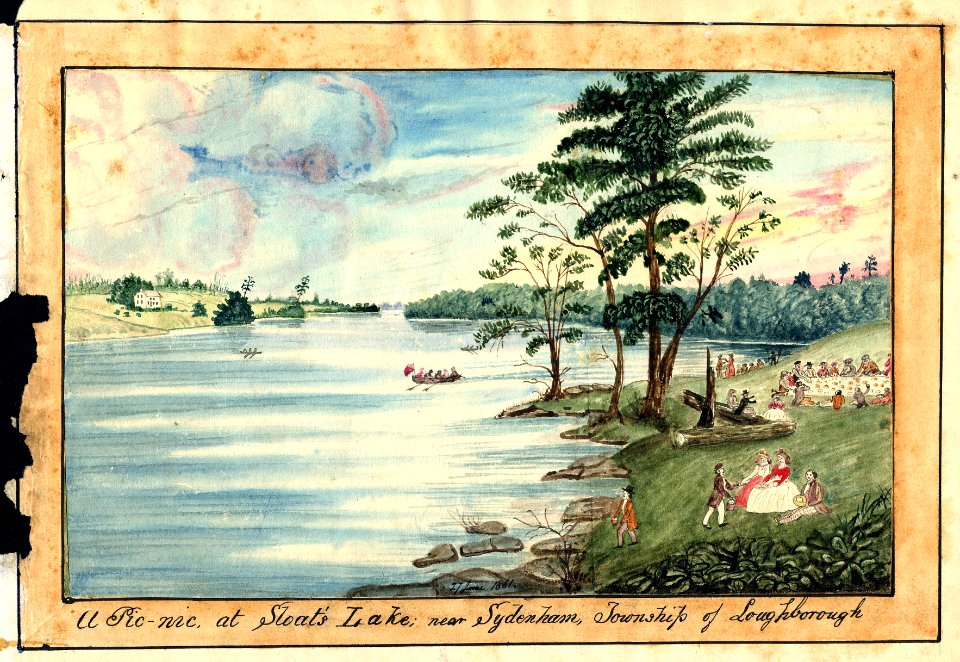 A picnic at Sloat's Lake, near Sydenham in the Township of…