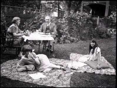 Tea party in a garden