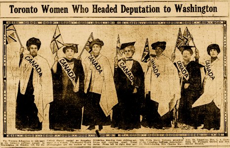 Toronto women who headed deputation to Washington photo