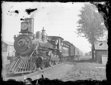 Steam engine and train [No. 83] photo