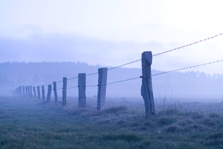 Landscape horizontal fence photo