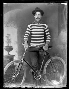 Man with a bicycle