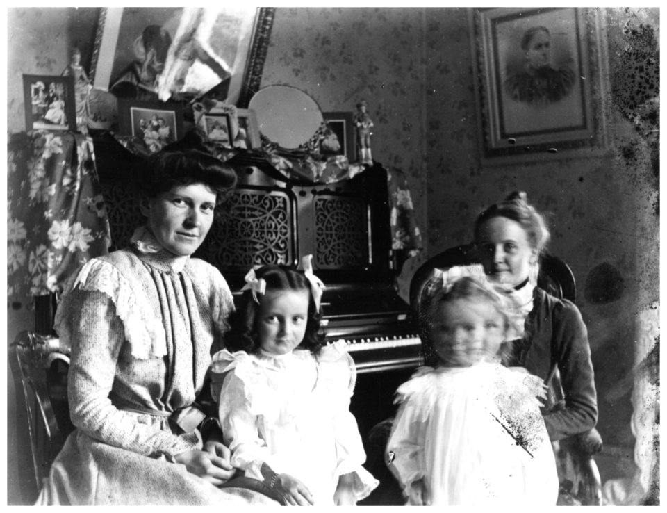 The Clows inside by their piano