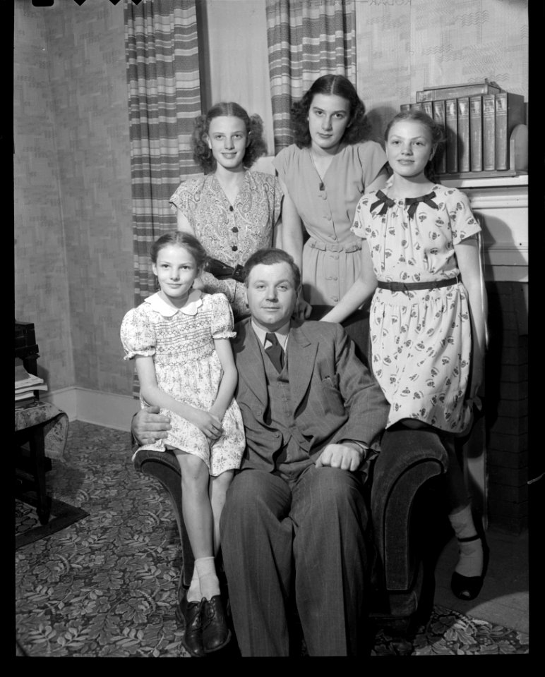 Farquhar Oliver and family at Durham home