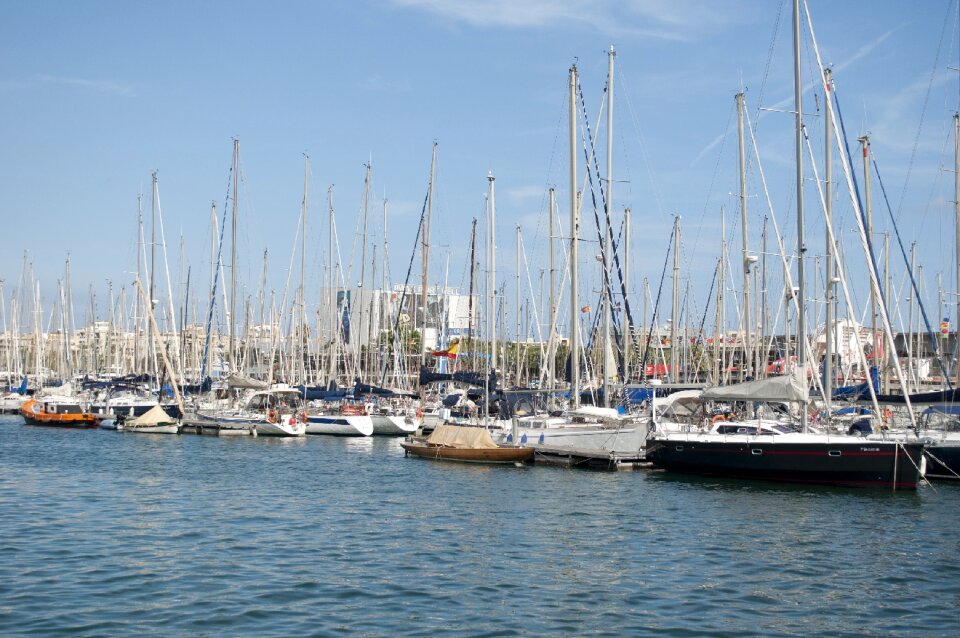 Barcelona ships sea