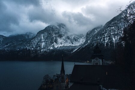 Mountain cloud sky photo