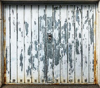 Grunge weathered profile sheet photo