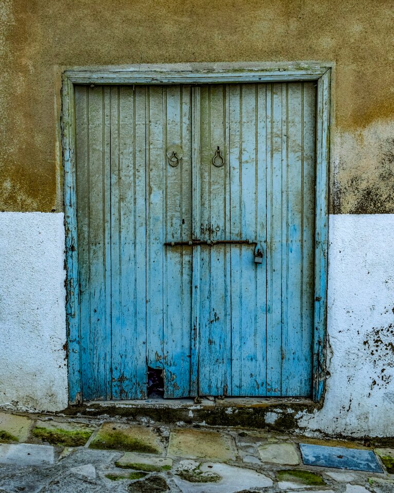 Doorway entrance aged photo