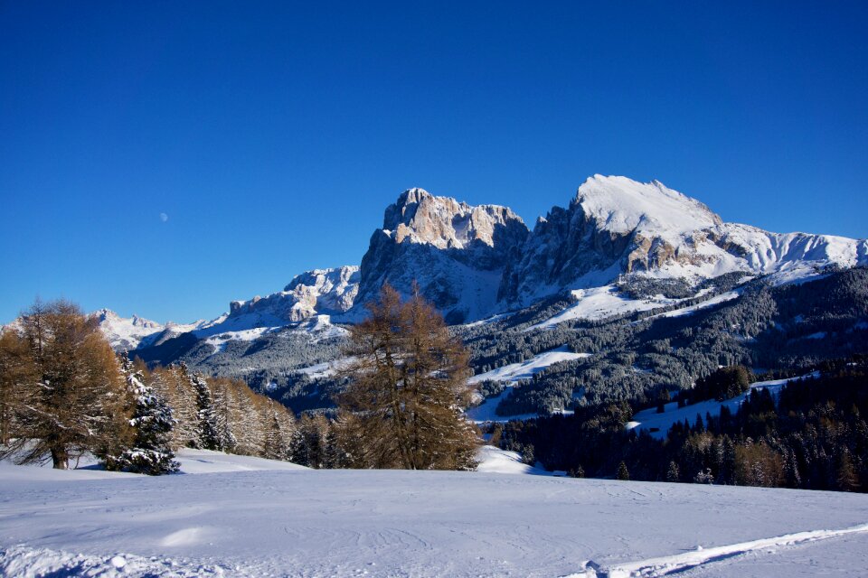 Winter mountain cold