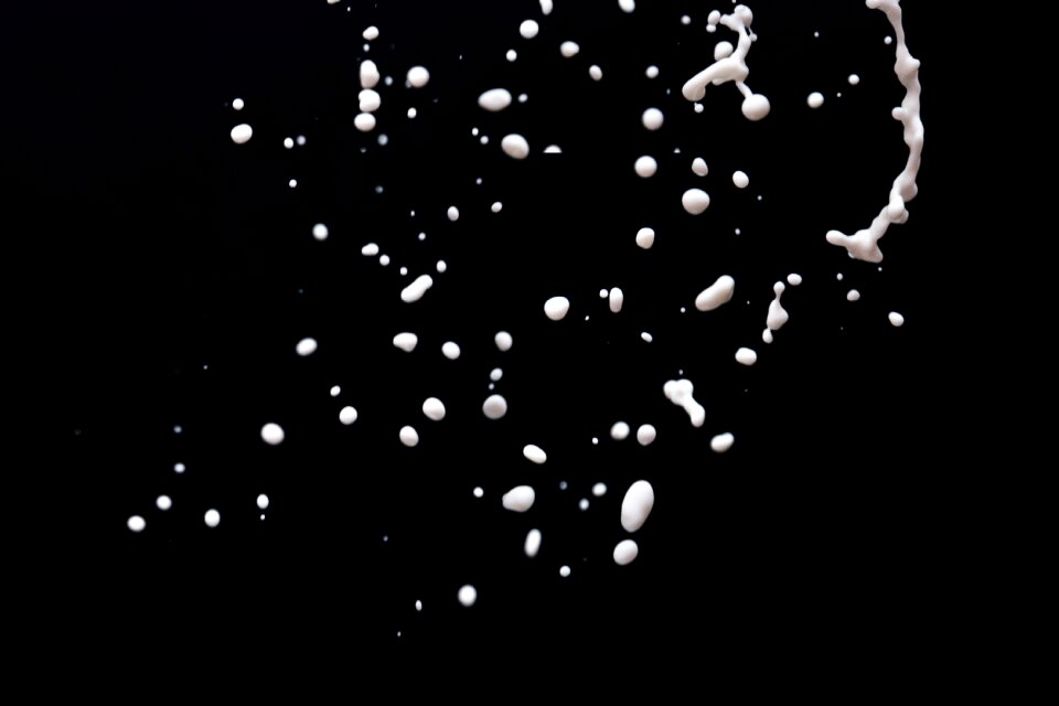 Drops drink black and white