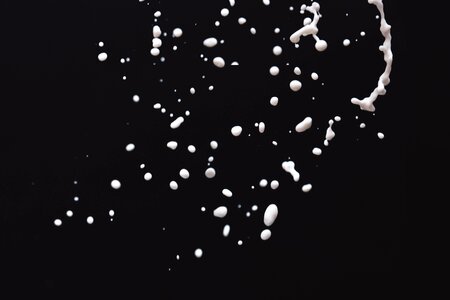 Drops drink black and white