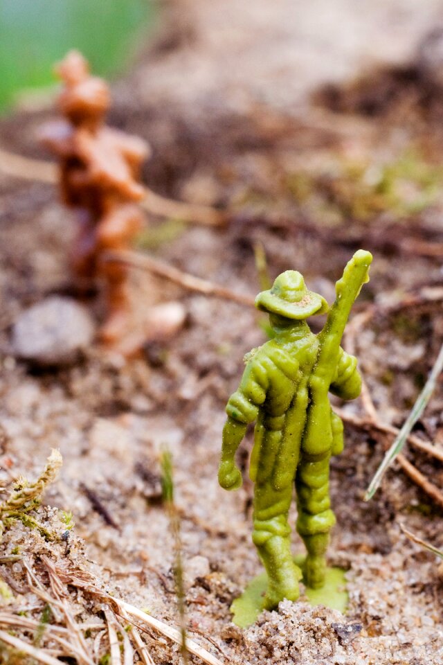 Garden game characters plastic soldiers