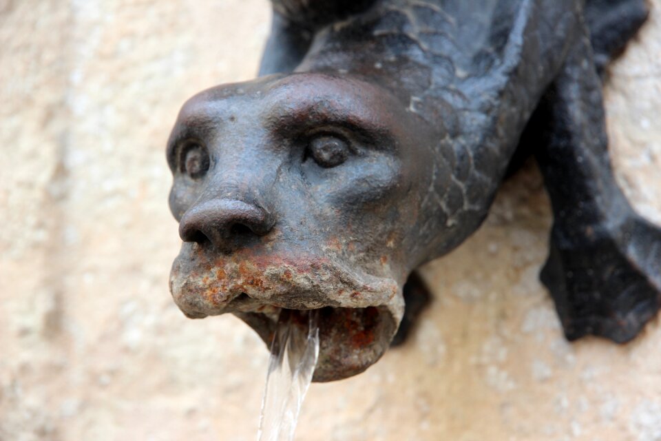 Water feature figure gargoyle