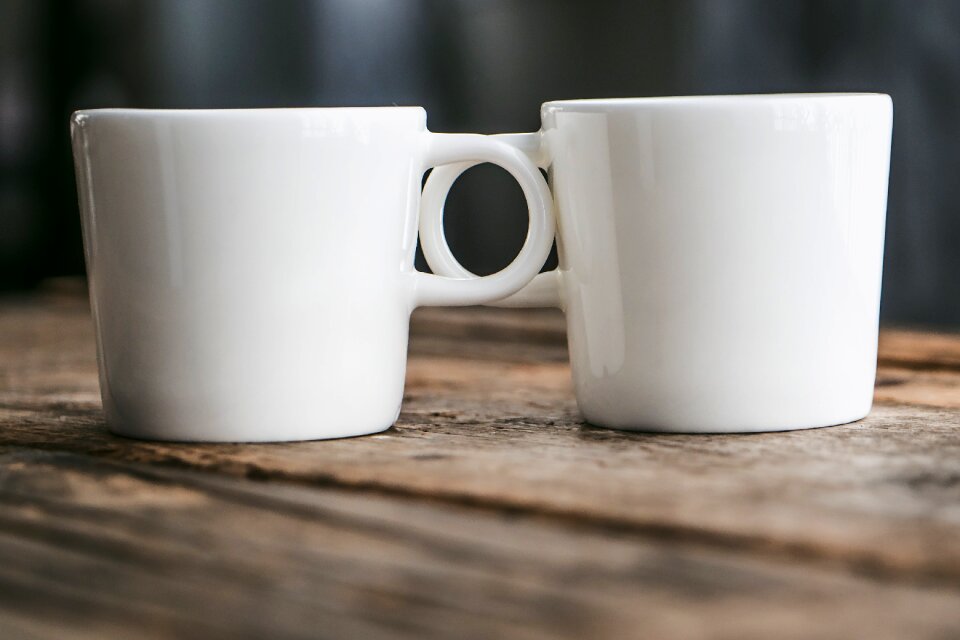 Coffee cup cups depth of field