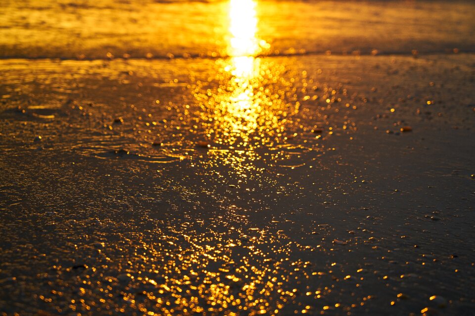 Marine sunset landscape