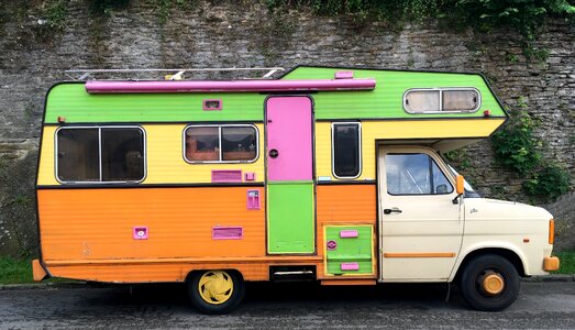 Camping car holiday road