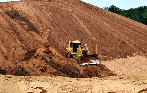 Industry clay dirt construction