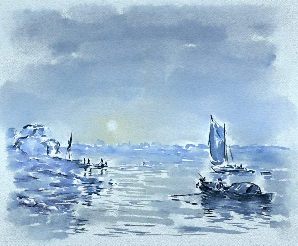 Moonlight. A study at Millbank
