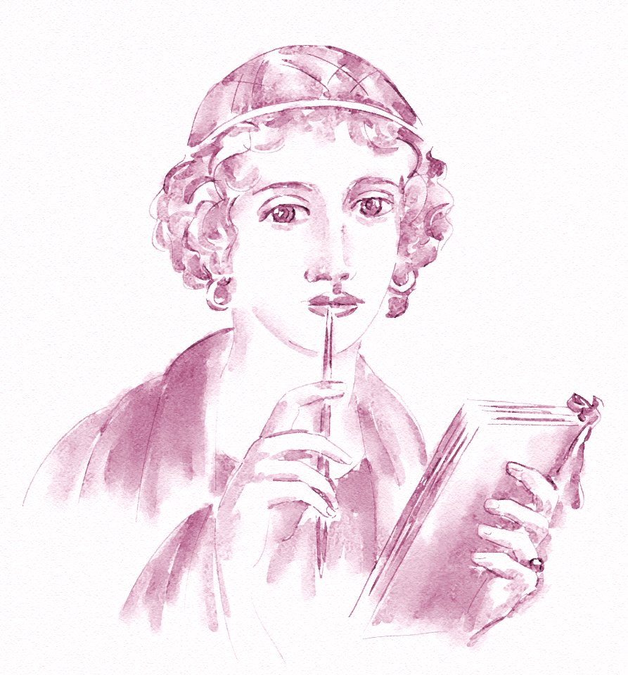 A young woman with a stylus (so-called Sappho)