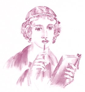 A young woman with a stylus (so-called Sappho)