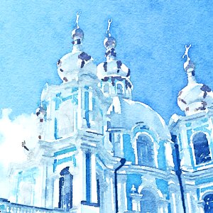 Smolny Cathedral, Saint Petersburg photo