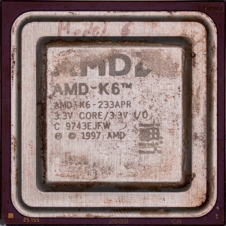 AMD@350nm@K6@Model6_-_(cpuid562)@AMD-K6-233APR@3.3V_CORE_C…