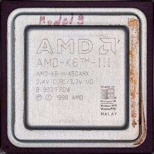 AMD@250nm@K6@Model9(sharptooth)_-_(cpuid591)@AMD-K6-III_45… photo