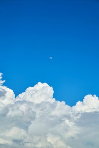 Blue white blue clouds