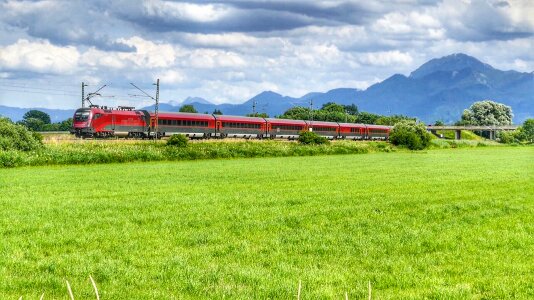 Agriculture nature train
