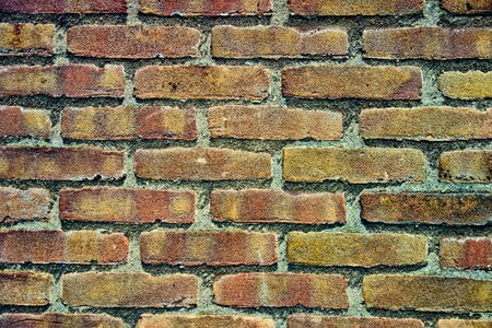 Yellow brick wall masonry brickwork photo