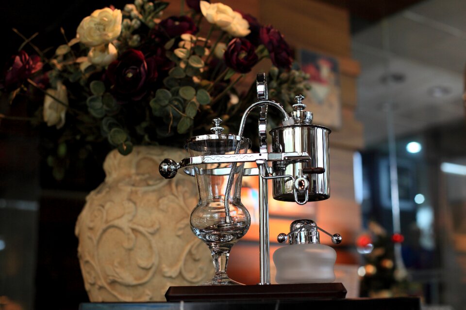 Afternoon tea vase coffee shop
