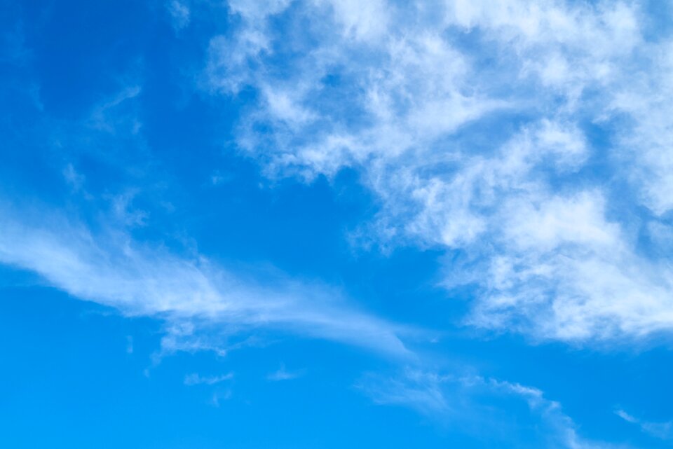 Blue white blue clouds