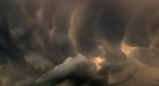 Grey cloudscape storm photo