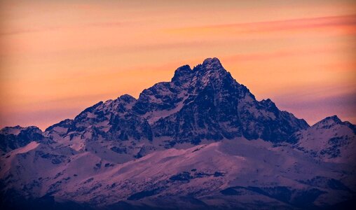 Sunset mountain mountains photo