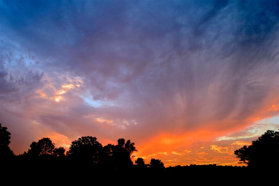 Dramatic colors sky