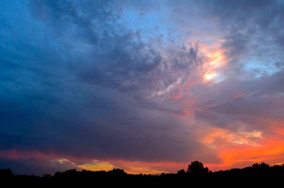 Dramatic colors sky