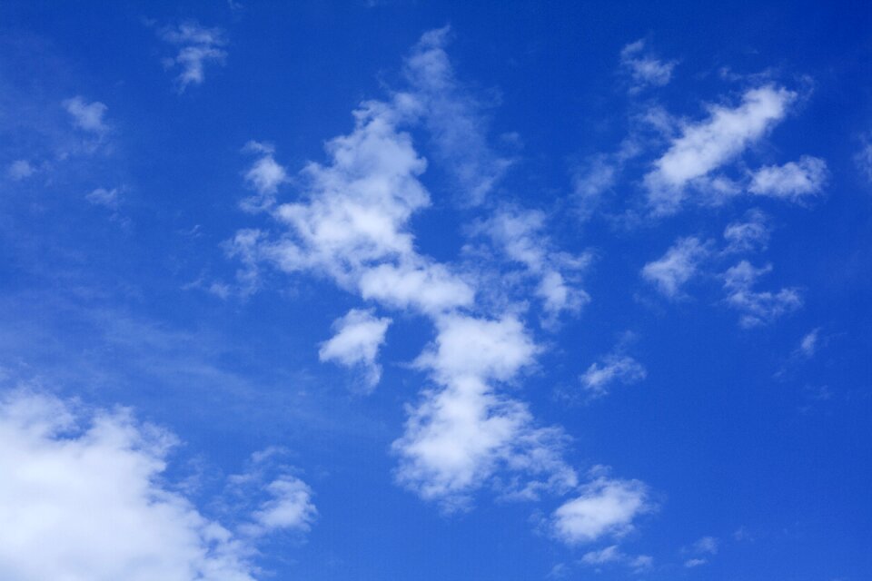 White clouds landscape