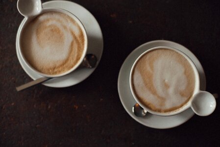 Cappuccino latte cafe photo