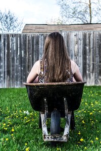 Back sitting cart