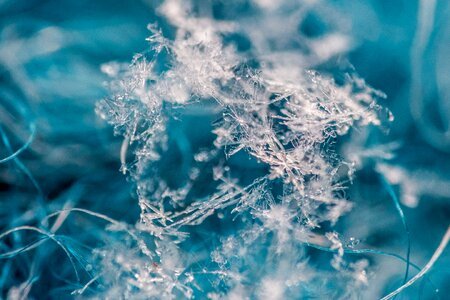 Crystal ice frost photo