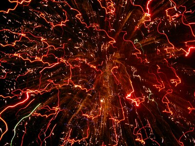 Rocket fireworks explosion
