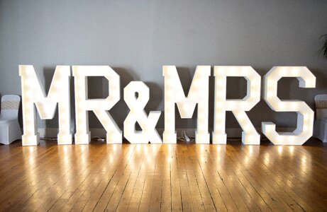 Mr and mrs reception party